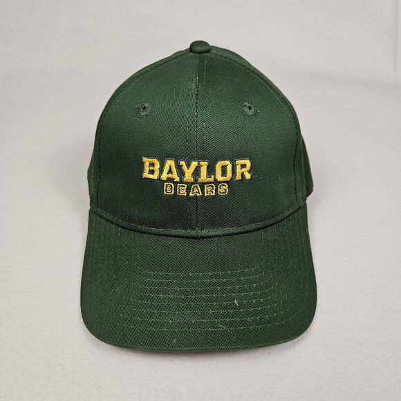 Baylor Bears Hat Green Spellout Snapback Adjustable Gold Embroidered NCAA Cap - Picture 1 of 11